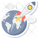 Launch Rocket Spaceship Icon