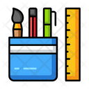 Stationery Pencil Education Icon