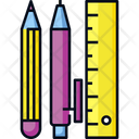 Stationery Pencil School Icon