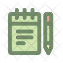 Stationery Notebook Pencil Icon