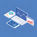 Statistical Inference Data Analysis Online Statistics Icon
