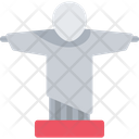 Christ The Redeemer Statue Icon Vector Icon