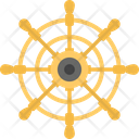 Boat Navigation Rudder Sailing Ship Icon
