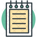 Steno Pad Writing Icon