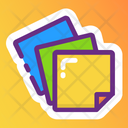 Drafting Papers Writing Paper Sticky Notes Icon