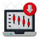 Stock Market Down  Icon