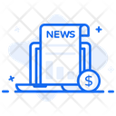 Stock Market News Newspaper Newsletter Icon