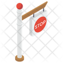 Stop Board Guideboard Hanging Board Icon