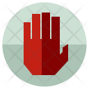 Stop Palm Gesture Icon