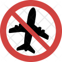 Stop Airplane  Icon