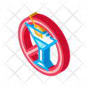 Stop Alcohol Icon