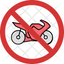 No Bike Bike Not Allowed Bike Prohibition Icon