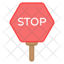Stop Board Signboard Fingerboard Icon