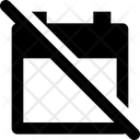 Stop Calendar Icon