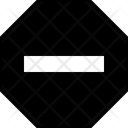 Stop Sign Block Icon