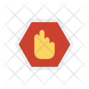Stop Hand Sign Icon