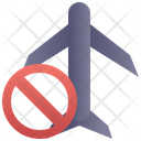 Travel Avoid Airplane Icon