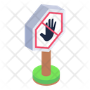 Stop Warning Stop Roadbord Stop Board Icon