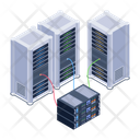 Server Room Database Servers Data Centers Icon
