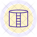 Storage Tank Line Icon Icon