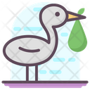 Stork Bird Egret Wading Birds Icon