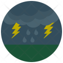 Lightening Storm Cloud Icon