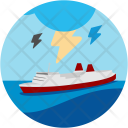 Storm in sea Icon