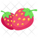 Strawberries Healthy Food Organic Fruit Icon