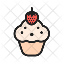 Strawberrry Cupcake Sweet Icon