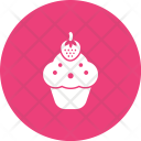 Strawberrry Cupcake Sweet Icon