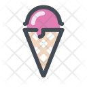 Strawberry Icecream Cone Icon
