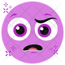 Stressed Face Stressed Emoticon Stressed Emoji Icon