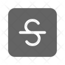 Strikethrough Strike Letter Icon