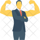 Strong Businessman Icon