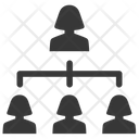 Business Hierarchy Leader Icon