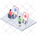 Student Painting Class Icon