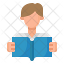 Student Reading Book Icon