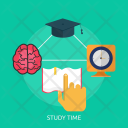 Study Time Education Icon