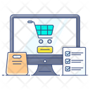 Ecommerce Shopping Website Online Order Icon