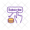 Subscription Subscribe Make Money With Subscription Icon