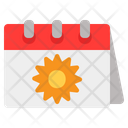Summer Calendar Summer Calendar Icon