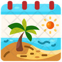 Summer Calendar Holiday Icon