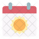 Calendar Sun Event Icon