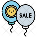 Summer Sale Balloon  Icon