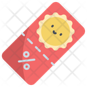 Summer Sale Voucher  Icon