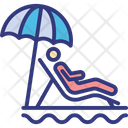 Beach Chair Lounge Icon