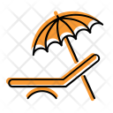 Chair Hairy Umbrella Icon