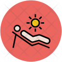 Sunbathe Tanning Sun Icon