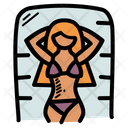 Bikini Vacation Sunbath Icon