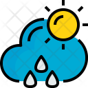 Sunhine Rainy Weather Icon